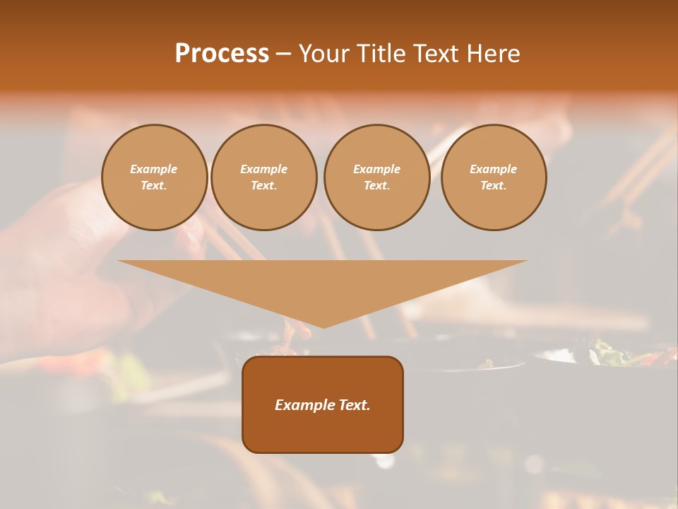 Women Thai Restaurant Hand PowerPoint Template