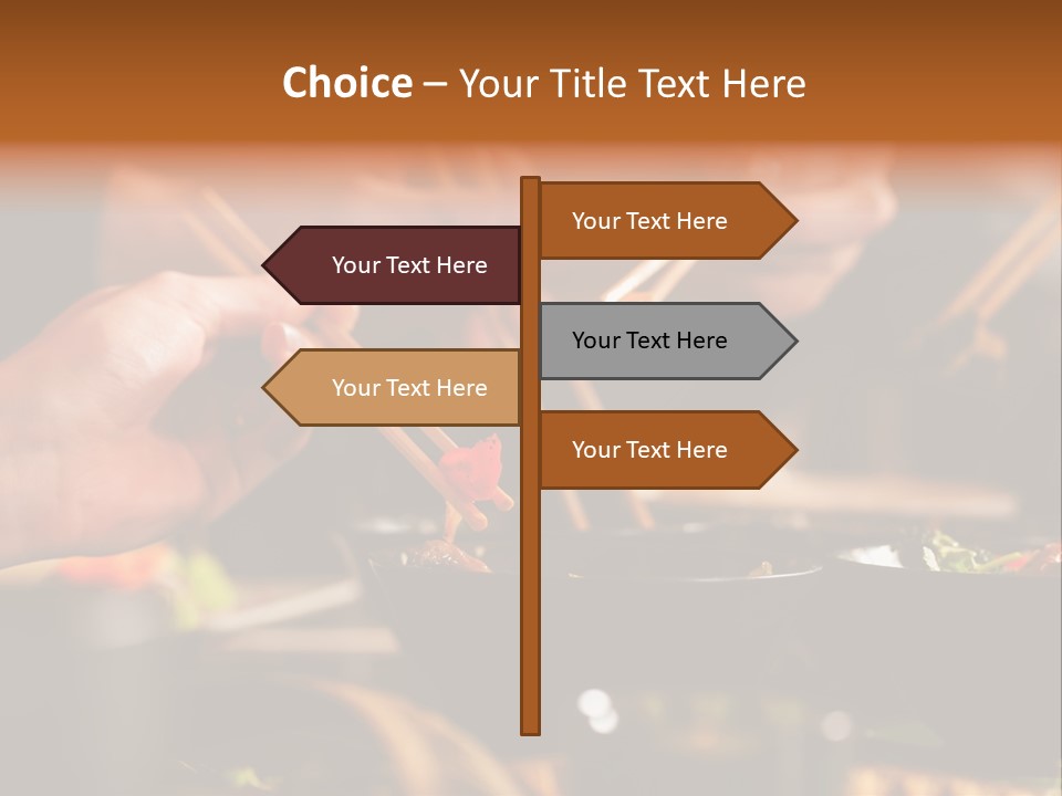 Women Thai Restaurant Hand PowerPoint Template