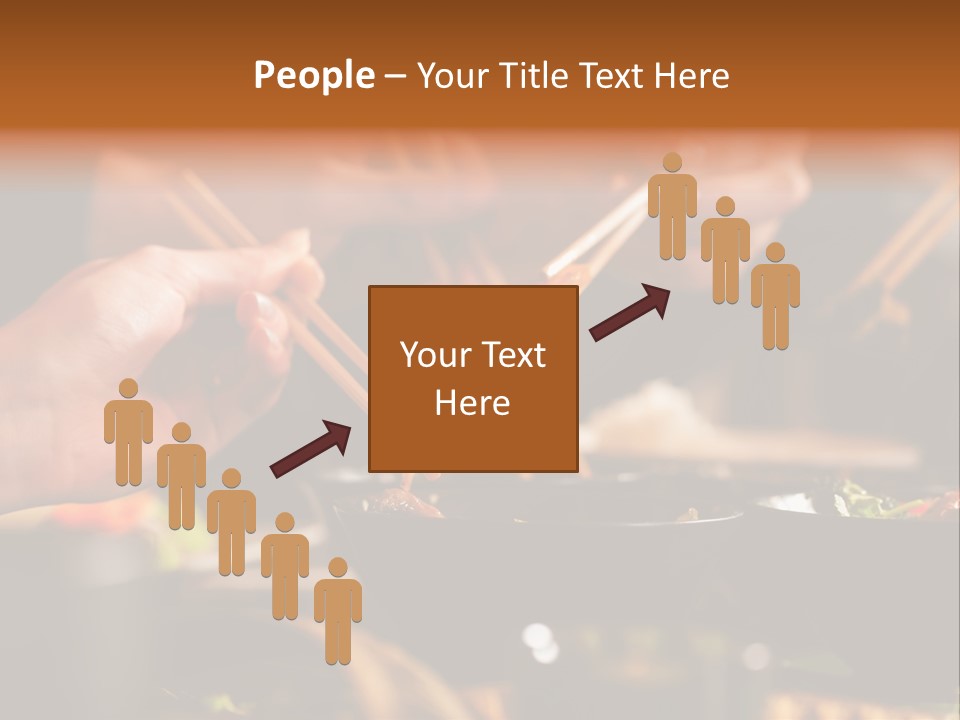 Women Thai Restaurant Hand PowerPoint Template