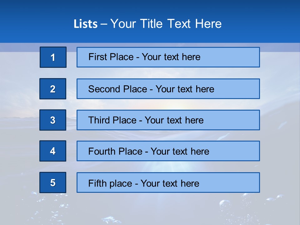 Beneath Scuba Below PowerPoint Template