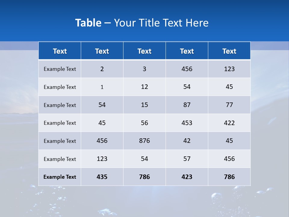 Beneath Scuba Below PowerPoint Template