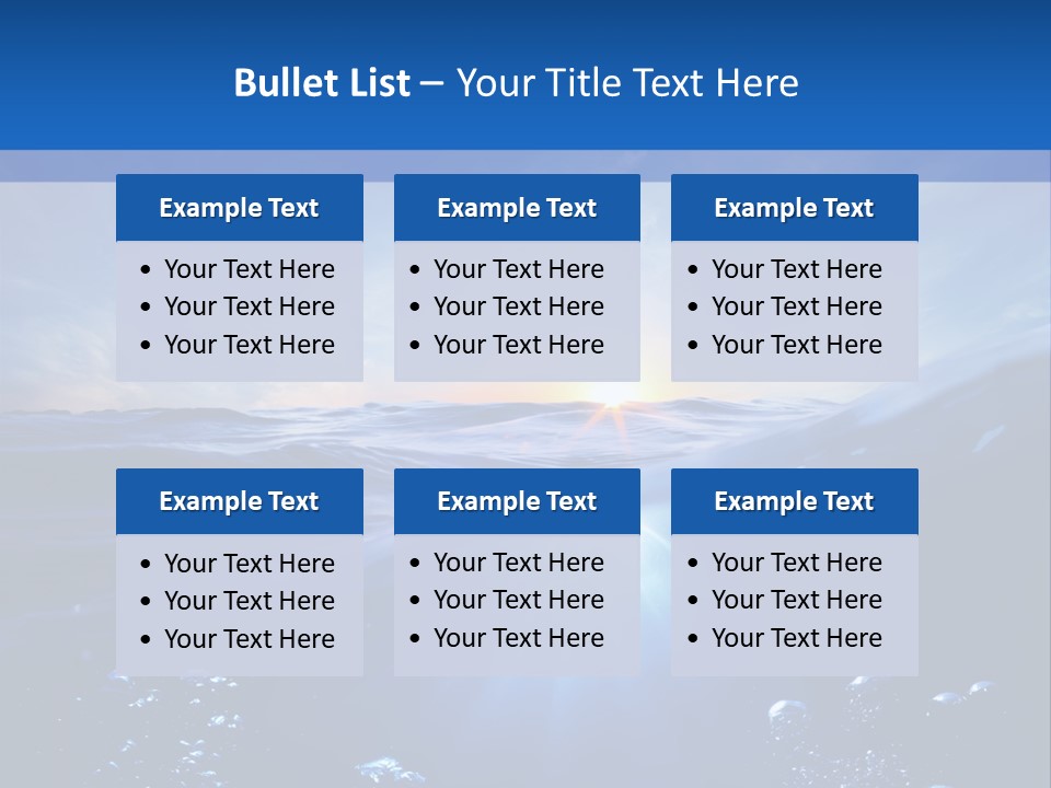 Beneath Scuba Below PowerPoint Template