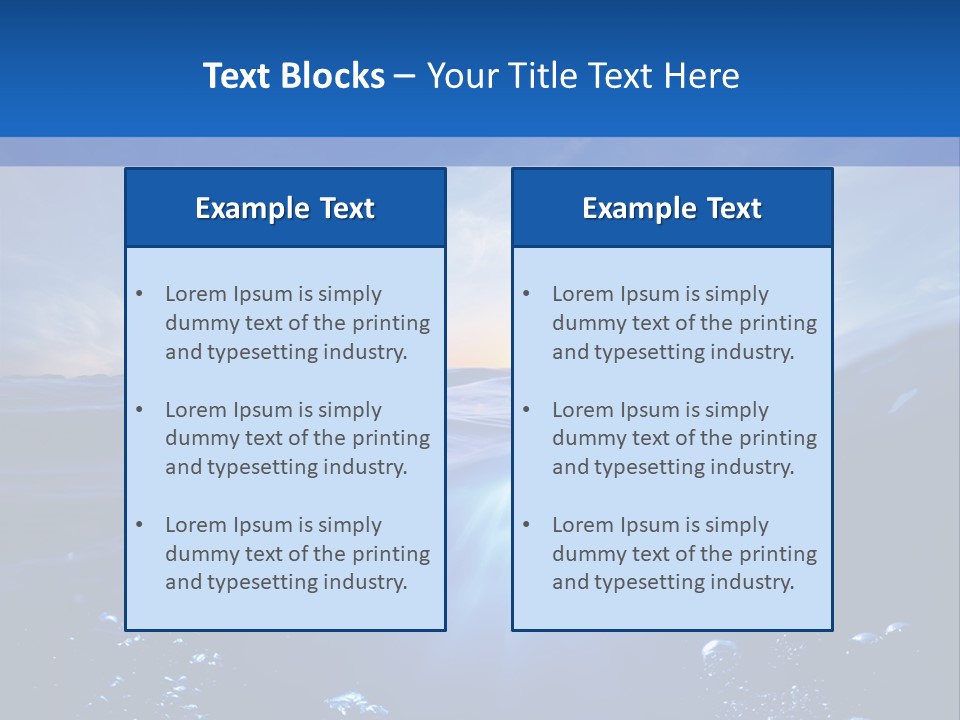 Beneath Scuba Below PowerPoint Template