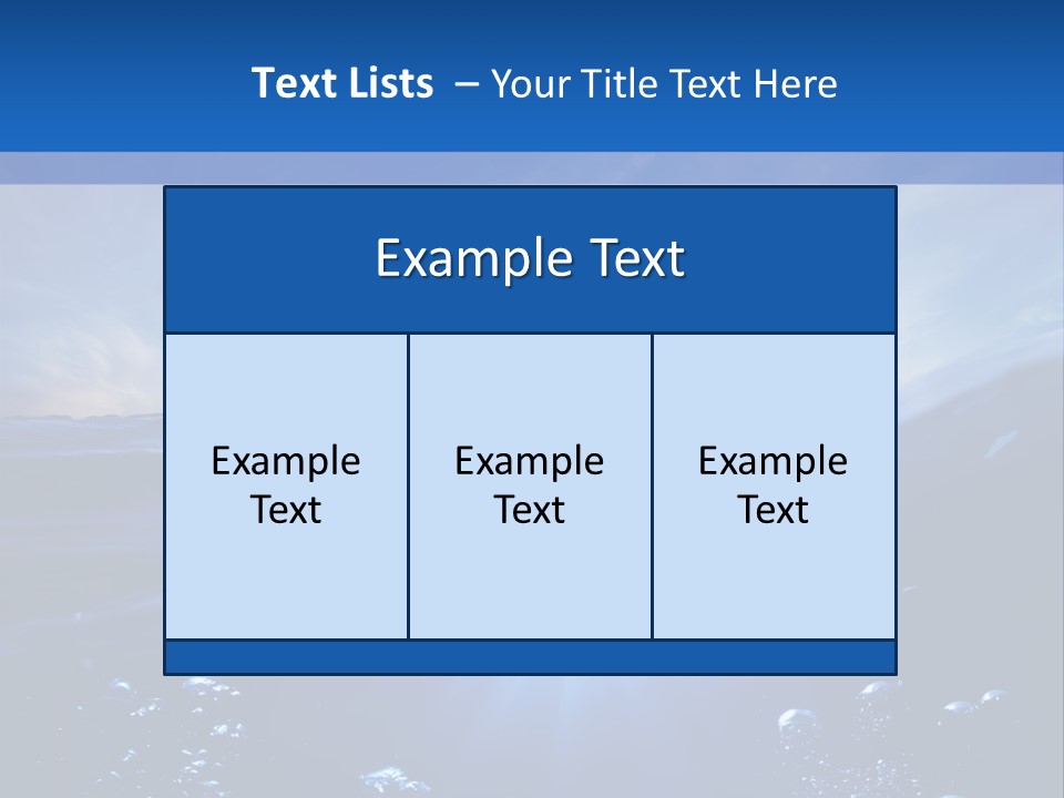 Beneath Scuba Below PowerPoint Template
