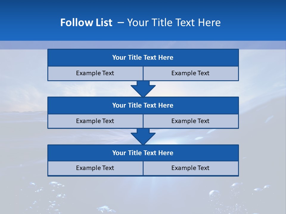 Beneath Scuba Below PowerPoint Template