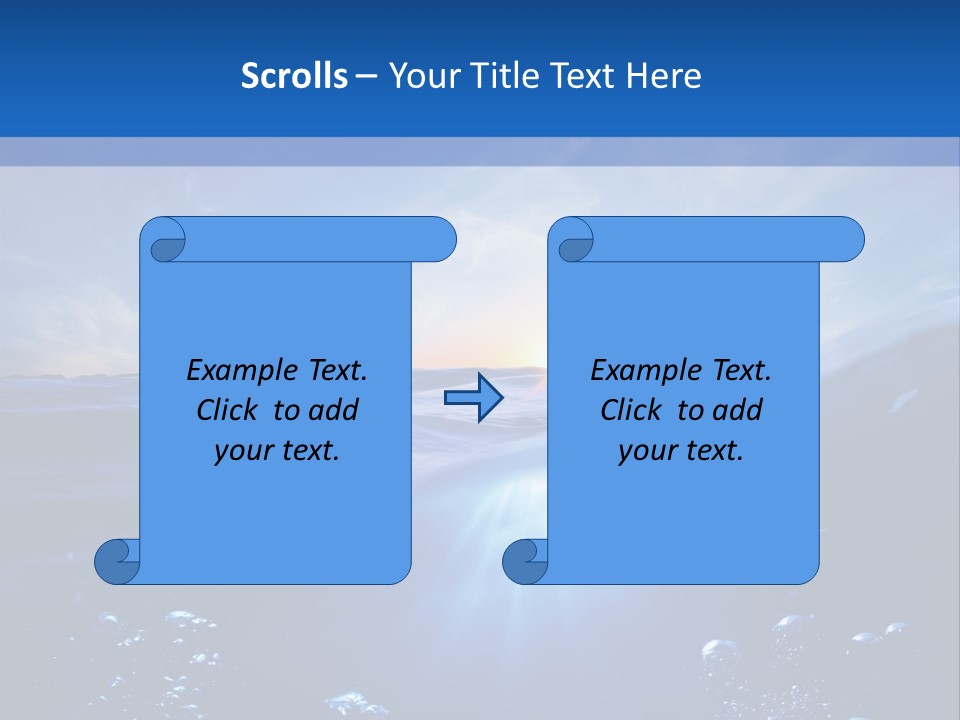 Beneath Scuba Below PowerPoint Template