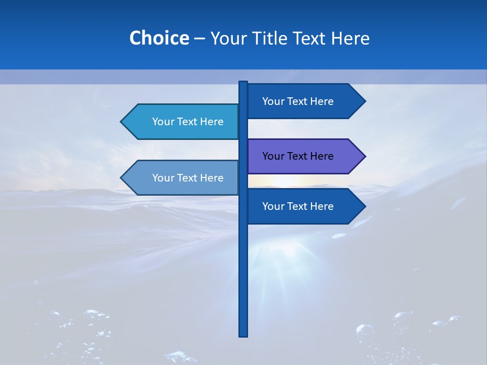 Beneath Scuba Below PowerPoint Template