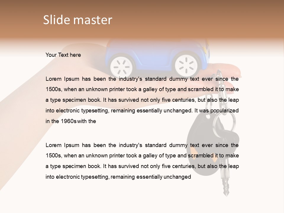 Black Give Open PowerPoint Template