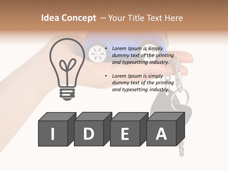 Black Give Open PowerPoint Template