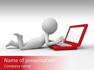 Human Happy Keyboard PowerPoint Template