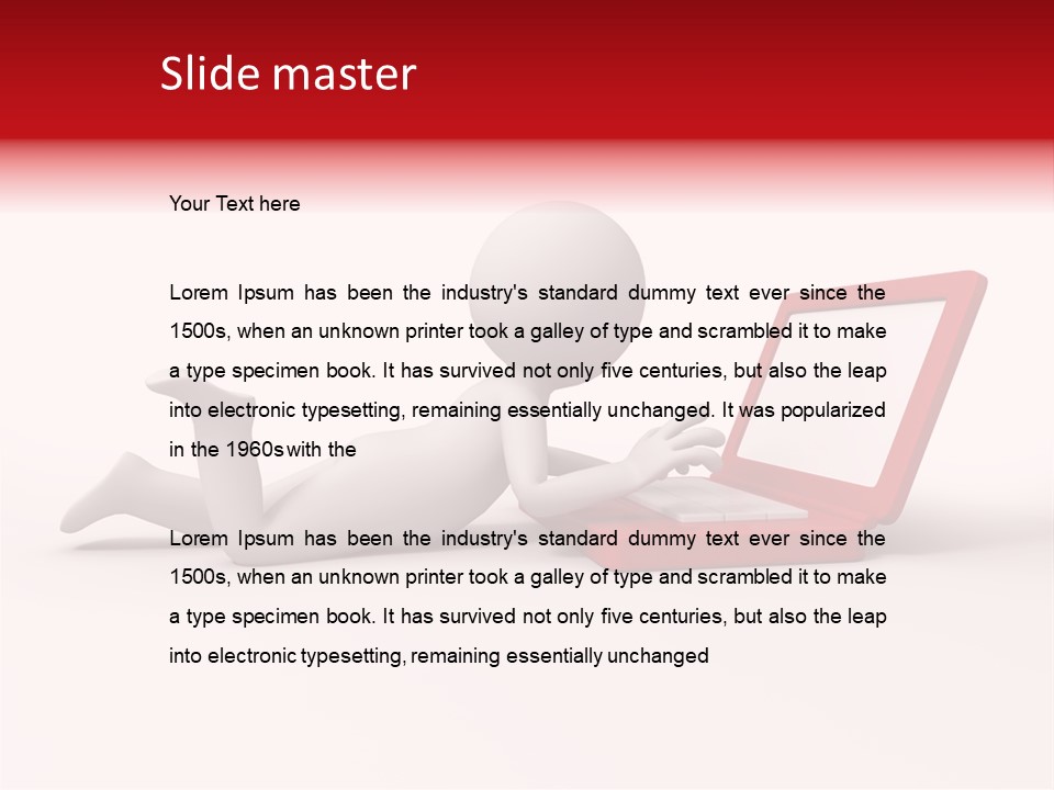 Human Happy Keyboard PowerPoint Template