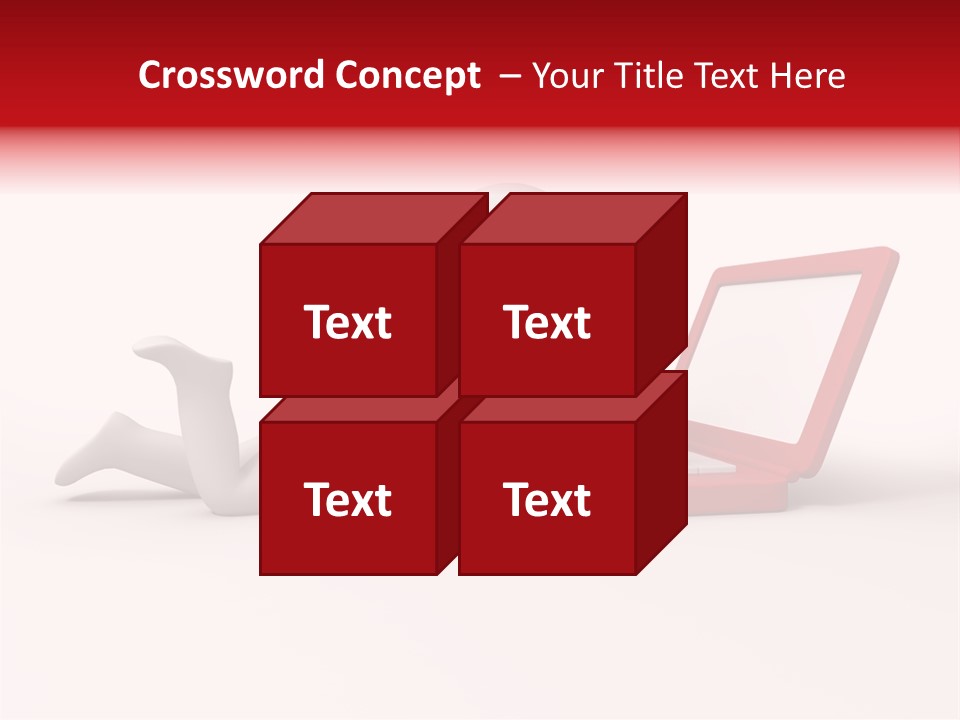 Human Happy Keyboard PowerPoint Template