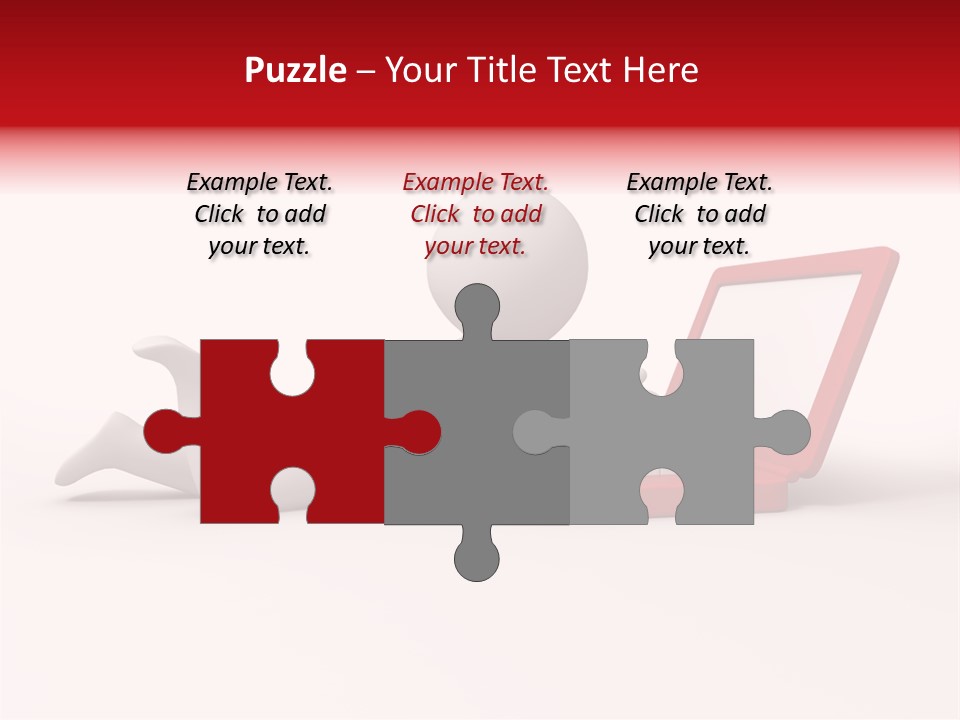 Human Happy Keyboard PowerPoint Template