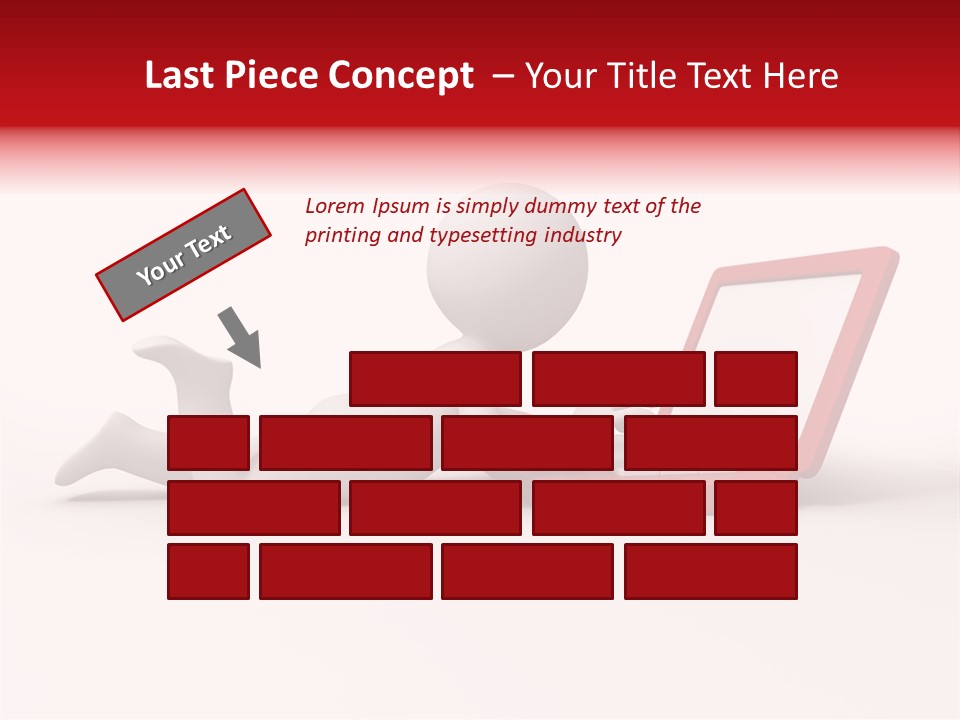 Human Happy Keyboard PowerPoint Template