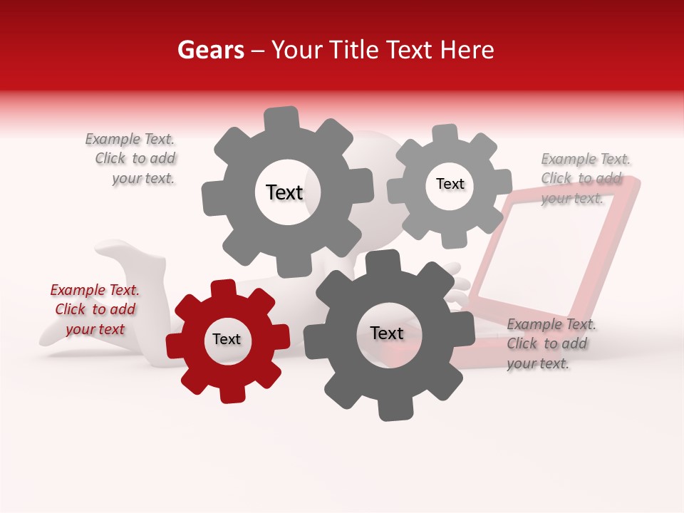 Human Happy Keyboard PowerPoint Template
