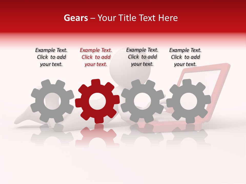 Human Happy Keyboard PowerPoint Template