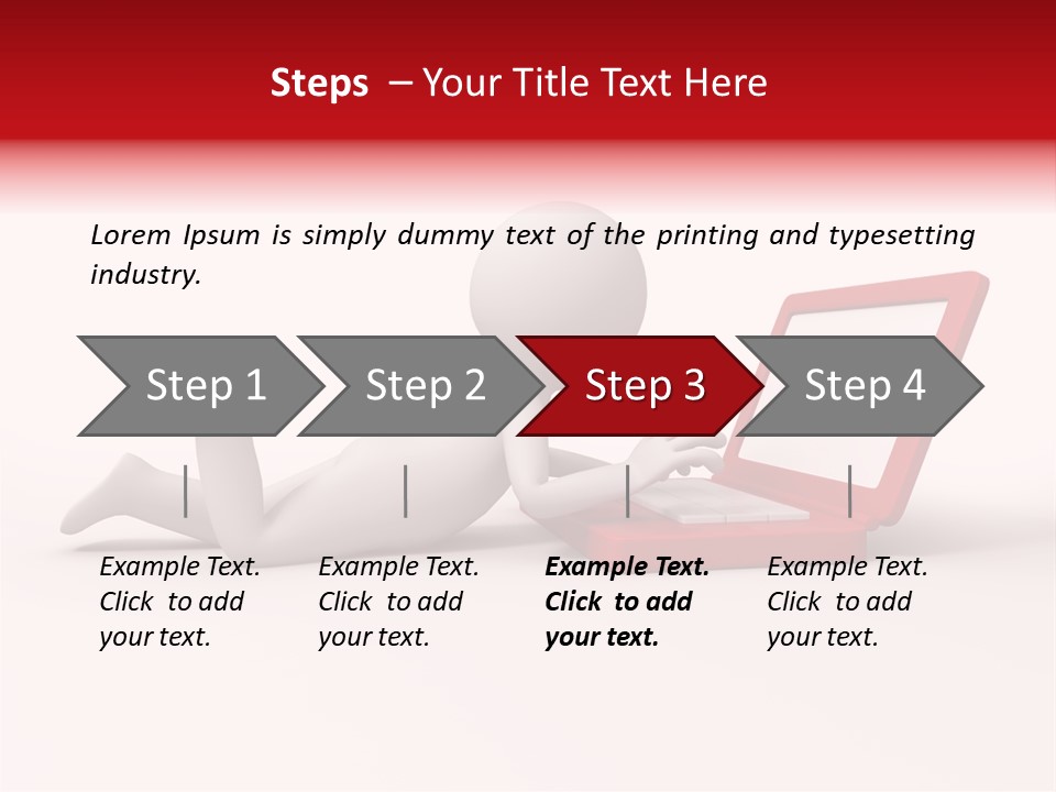 Human Happy Keyboard PowerPoint Template