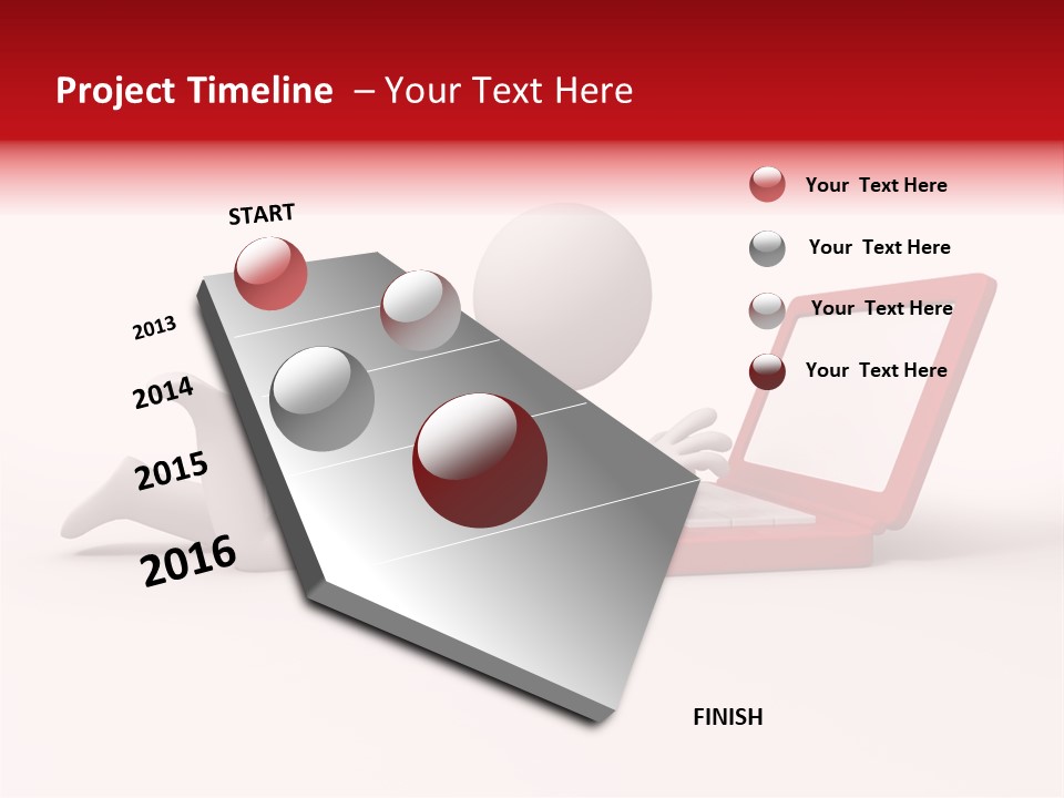 Human Happy Keyboard PowerPoint Template