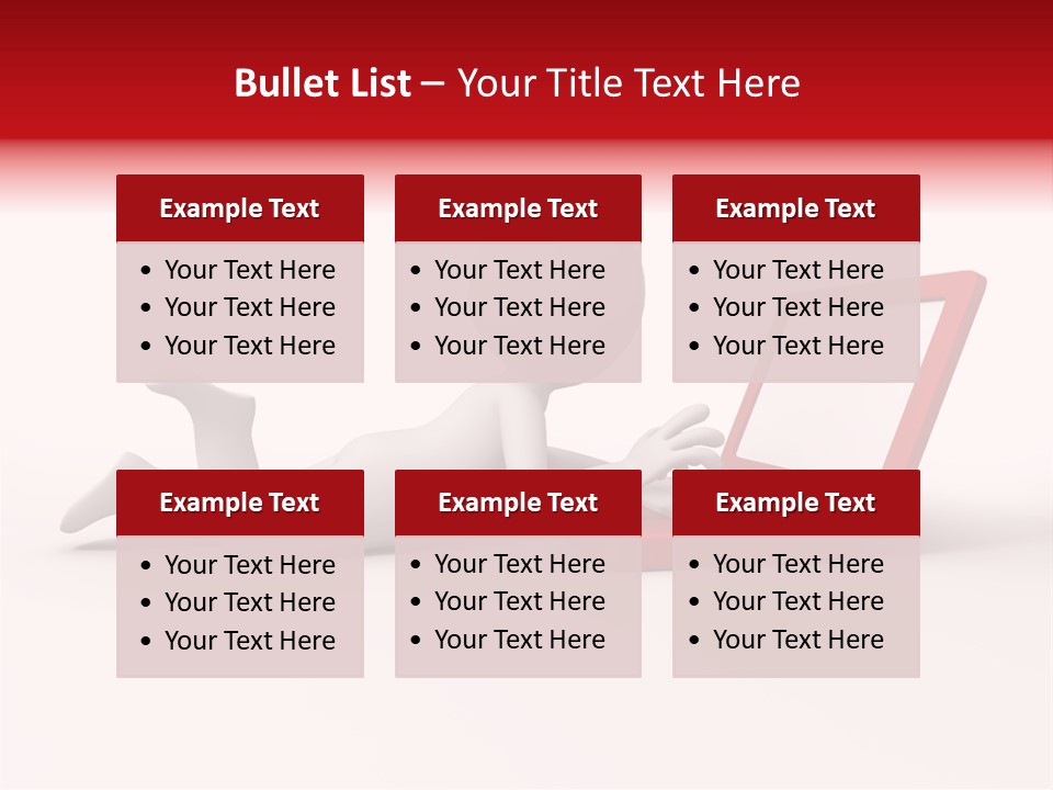 Human Happy Keyboard PowerPoint Template