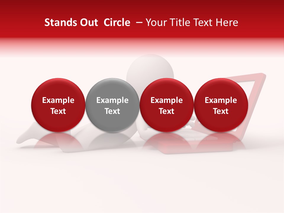 Human Happy Keyboard PowerPoint Template