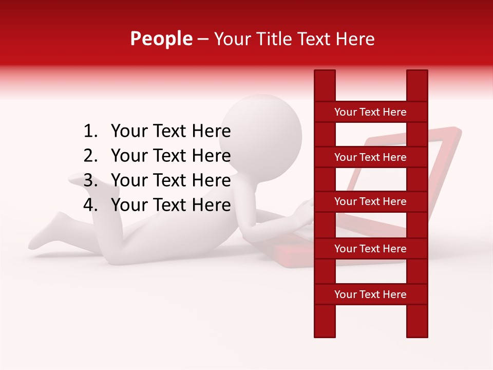 Human Happy Keyboard PowerPoint Template