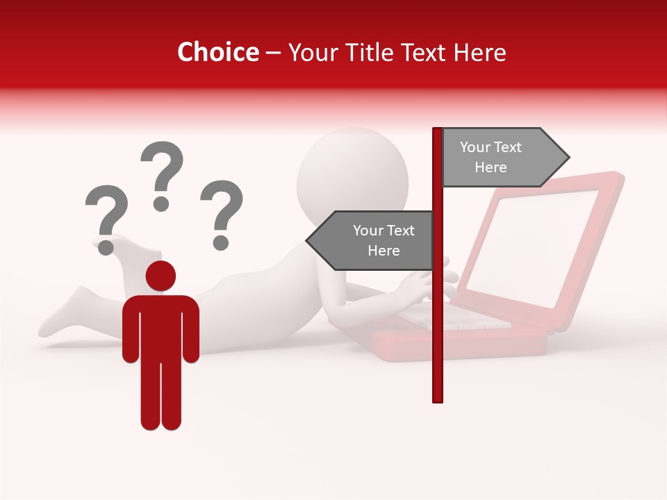 Human Happy Keyboard PowerPoint Template