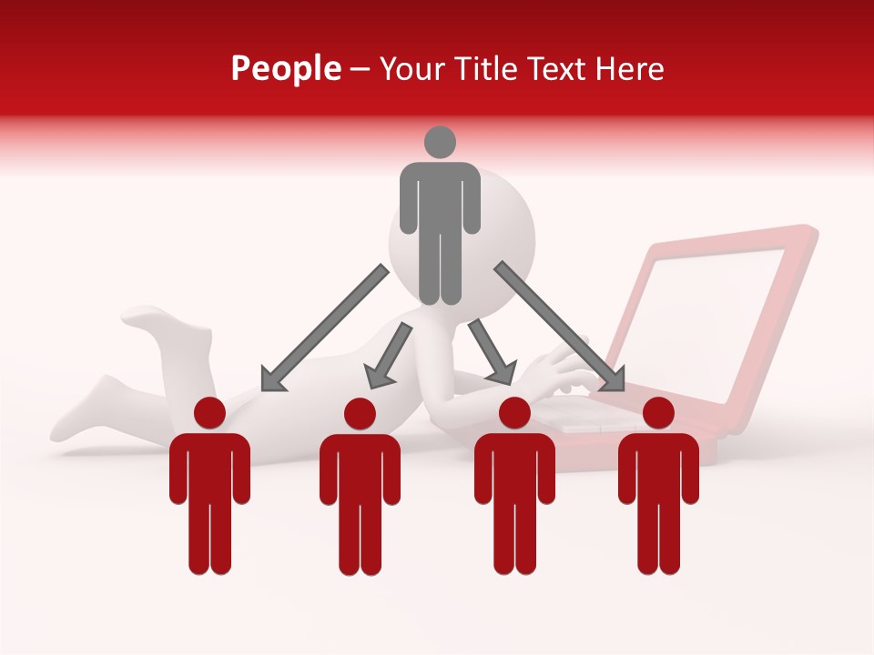 Human Happy Keyboard PowerPoint Template