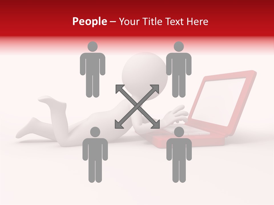 Human Happy Keyboard PowerPoint Template