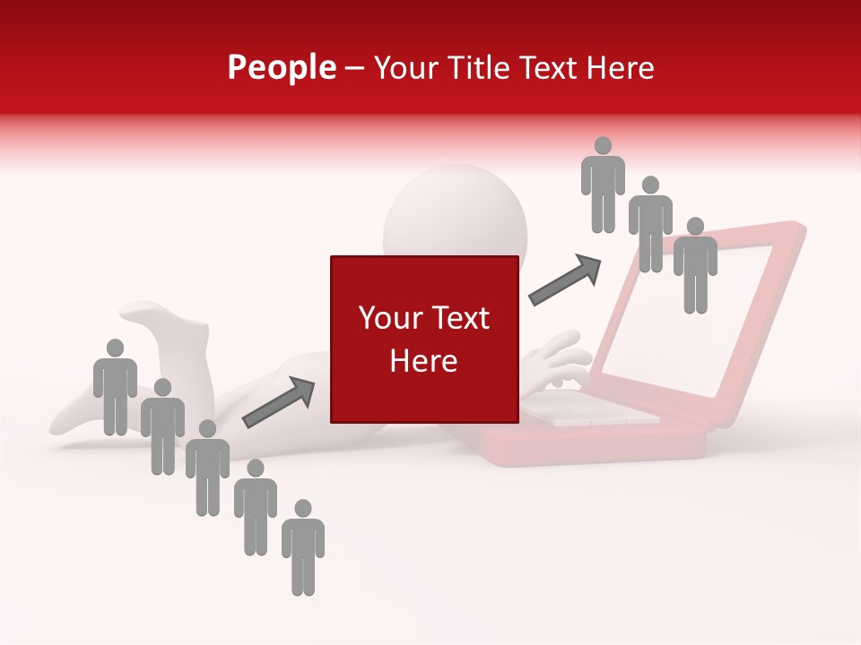 Human Happy Keyboard PowerPoint Template