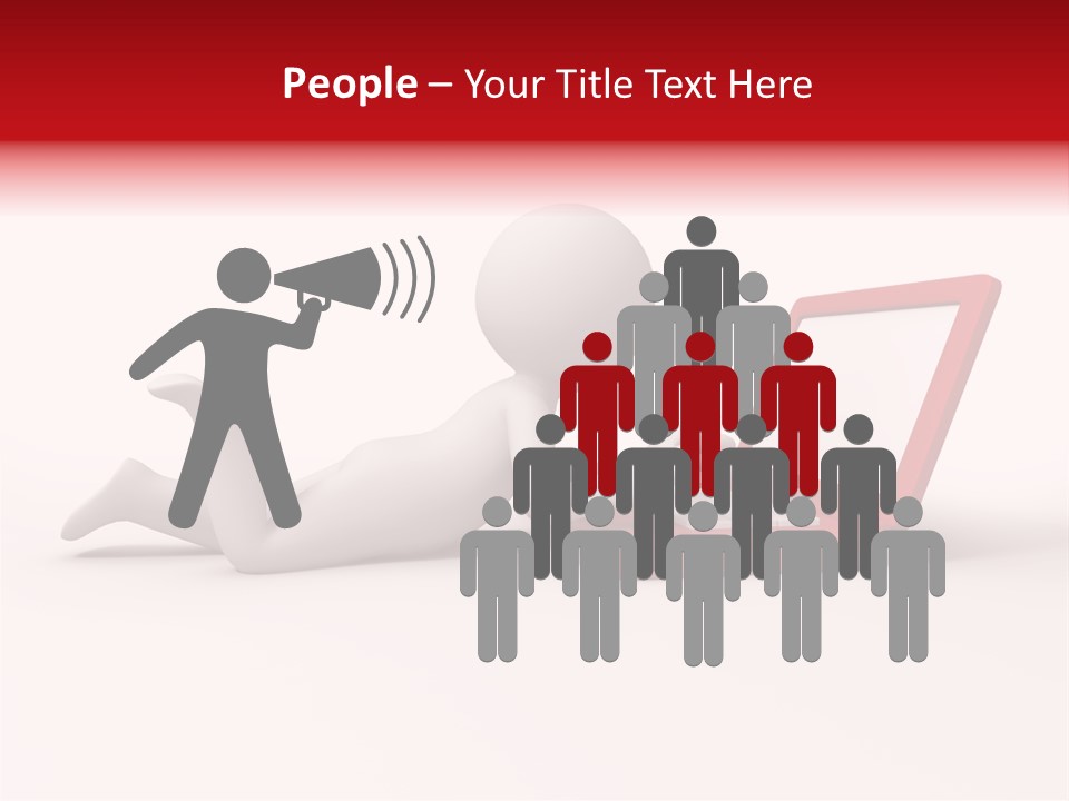 Human Happy Keyboard PowerPoint Template