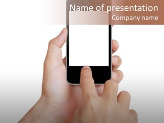 Wireless Closeup Portable PowerPoint Template