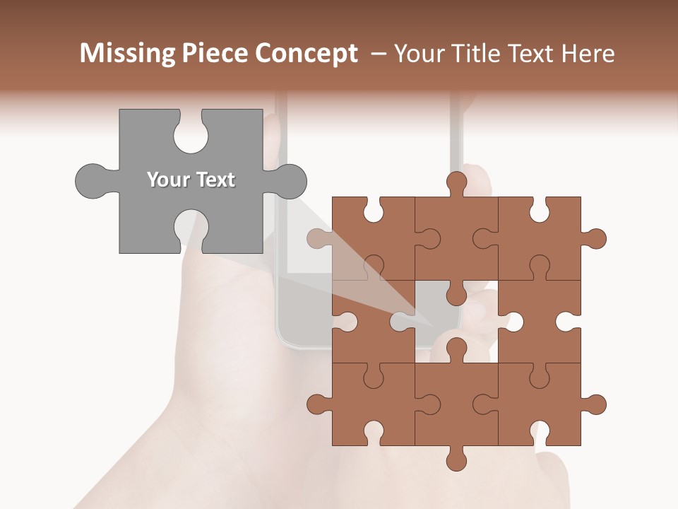 Wireless Closeup Portable PowerPoint Template