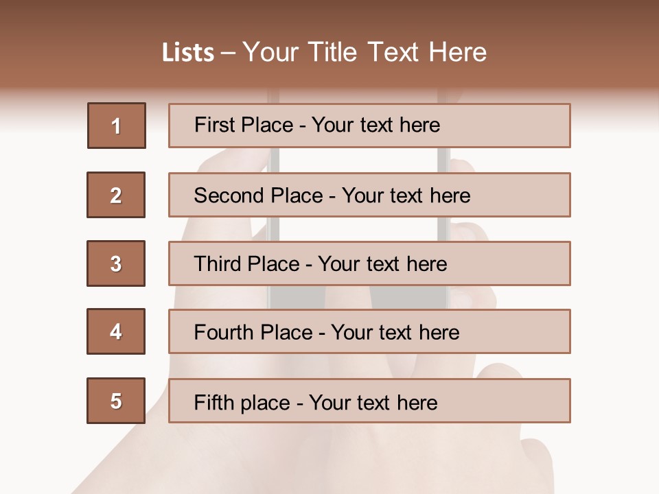 Wireless Closeup Portable PowerPoint Template