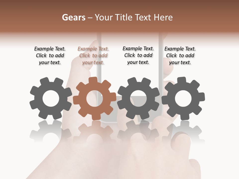 Wireless Closeup Portable PowerPoint Template