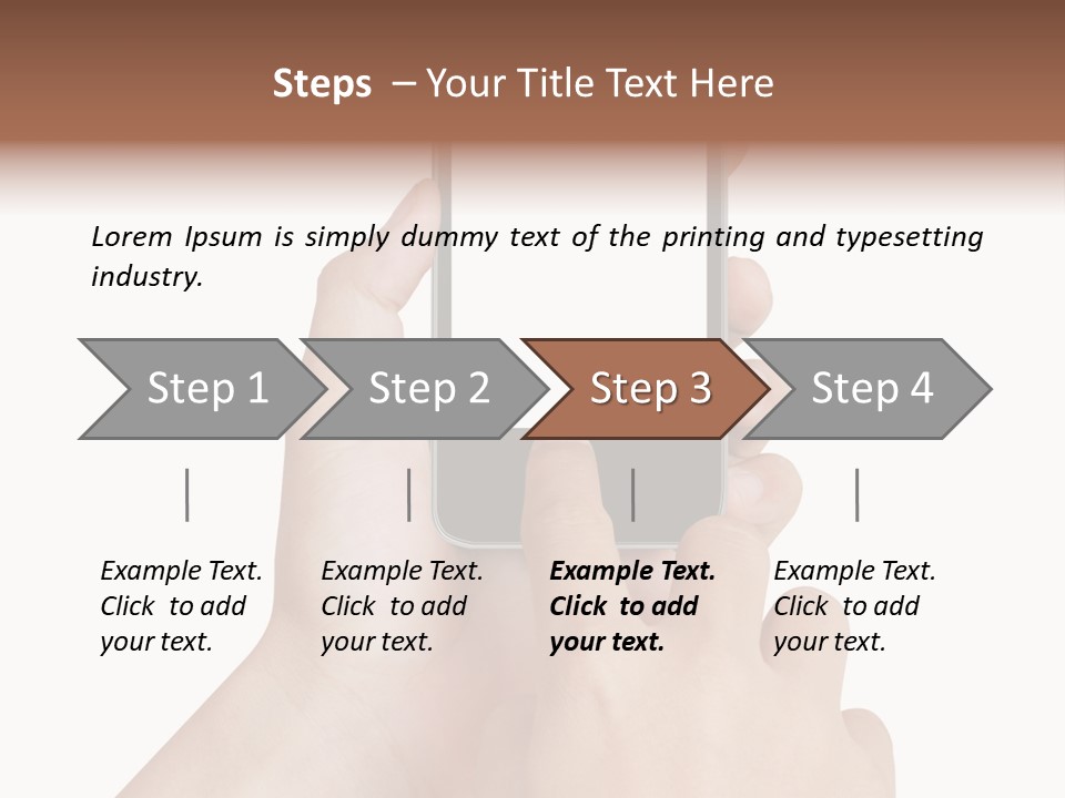 Wireless Closeup Portable PowerPoint Template