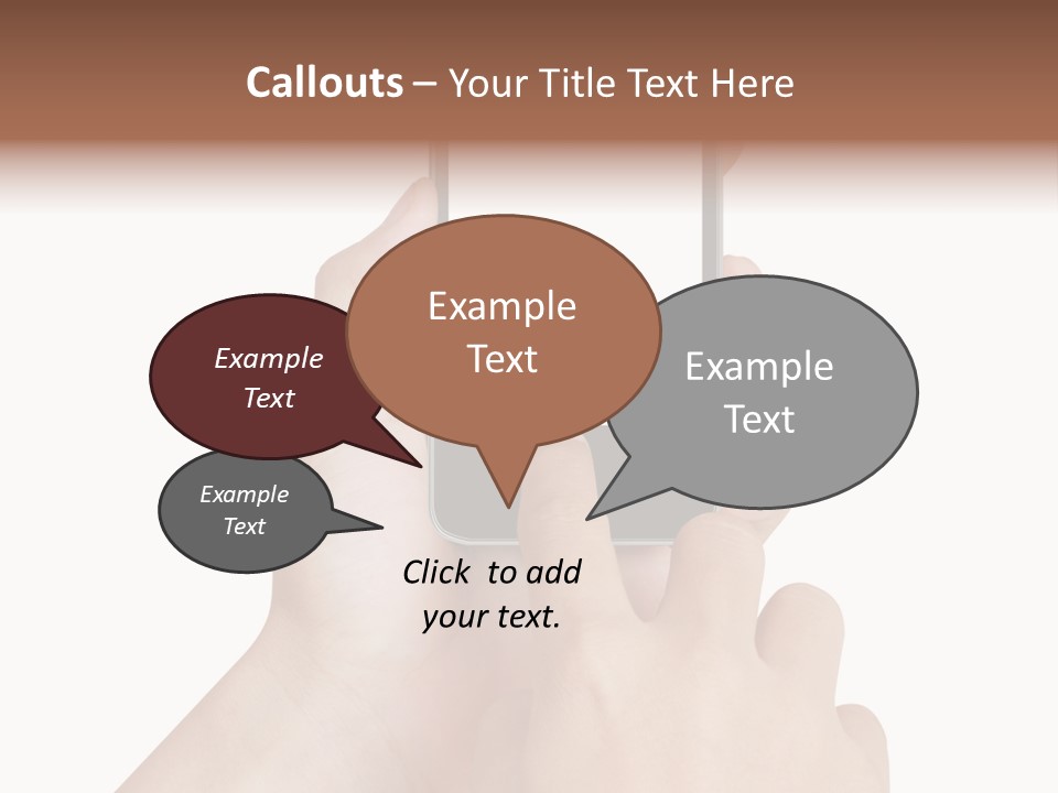 Wireless Closeup Portable PowerPoint Template