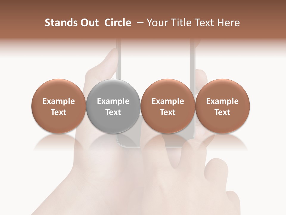 Wireless Closeup Portable PowerPoint Template