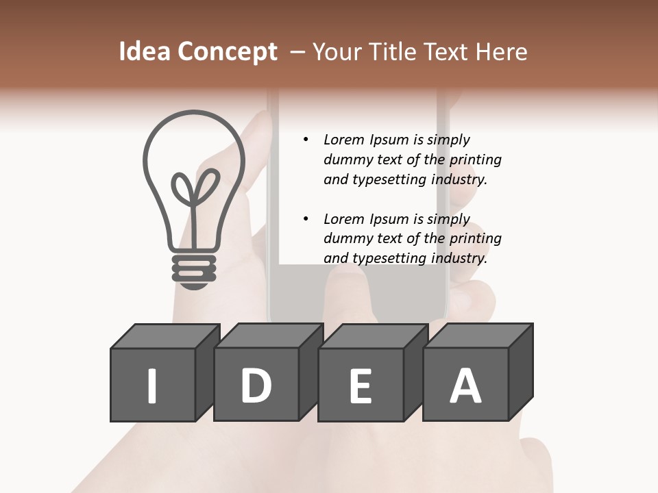 Wireless Closeup Portable PowerPoint Template