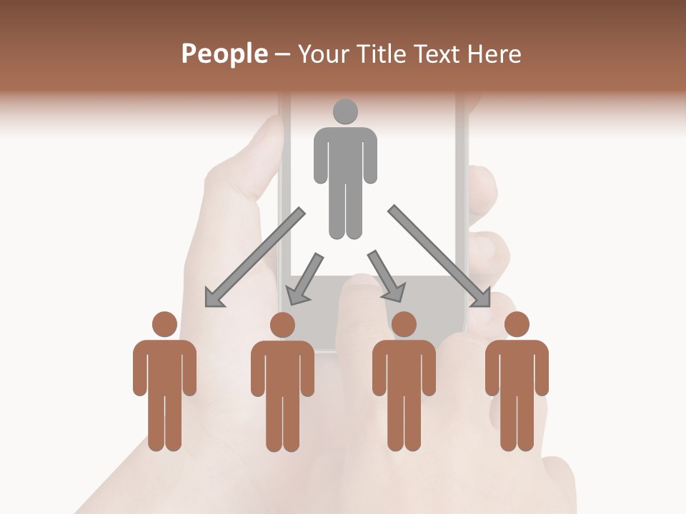 Wireless Closeup Portable PowerPoint Template