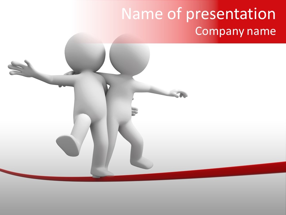 Abstract Competition Tension PowerPoint Template