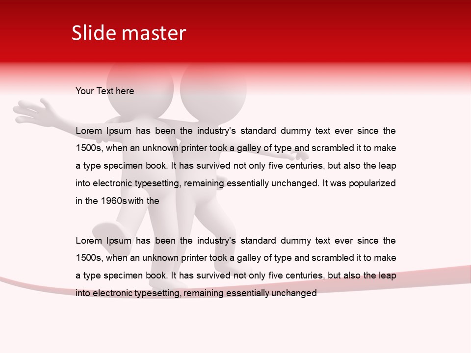 Abstract Competition Tension PowerPoint Template