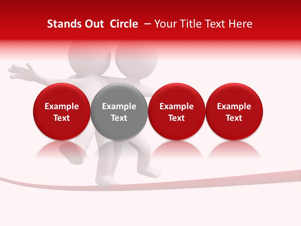 Abstract Competition Tension PowerPoint Template