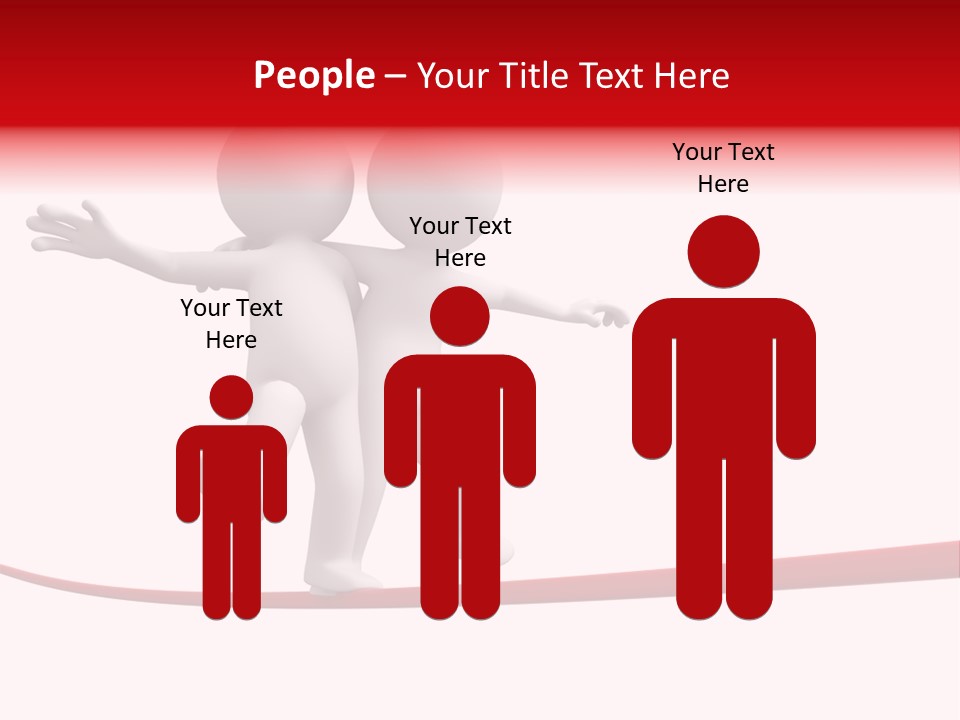Abstract Competition Tension PowerPoint Template