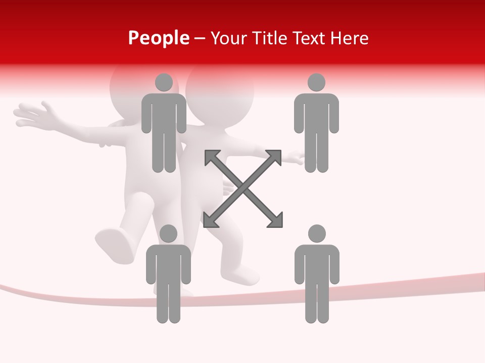 Abstract Competition Tension PowerPoint Template