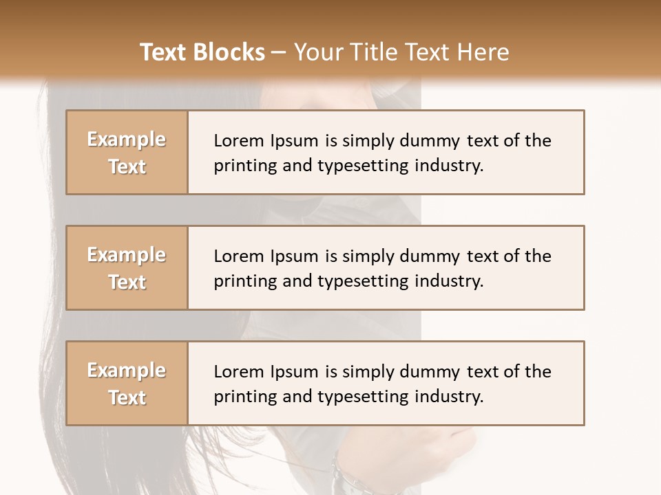 Worker Business Text PowerPoint Template