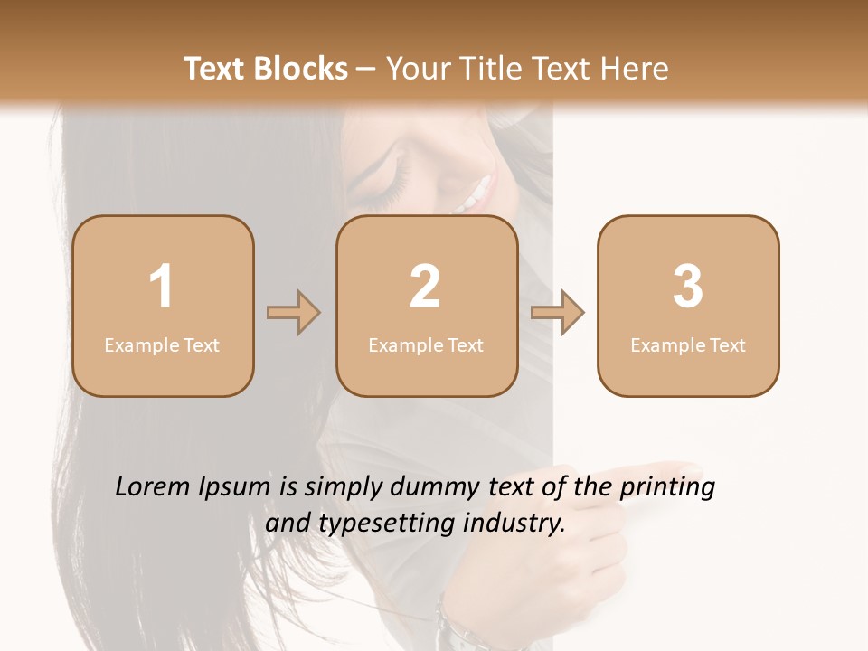 Worker Business Text PowerPoint Template