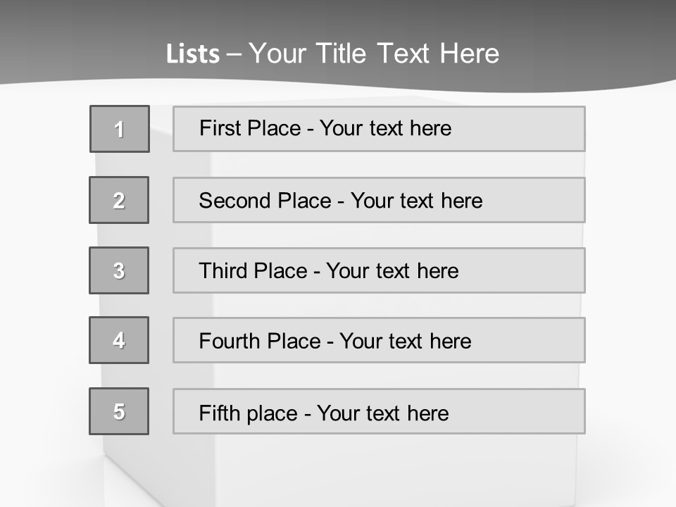 Option Paper Container PowerPoint Template