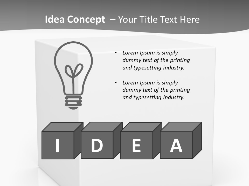 Option Paper Container PowerPoint Template