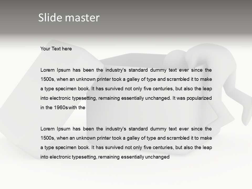 Warehouse Blank Packing PowerPoint Template