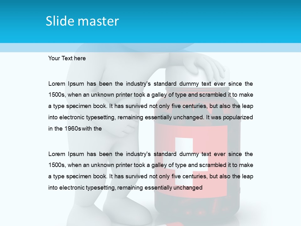 Emergency Human Pill PowerPoint Template